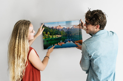 Tableau mural magnétique Paysage lacustre