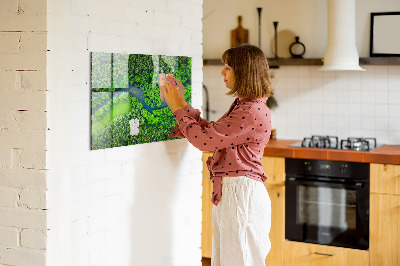 Tableau mural magnétique Rivière dans la forêt