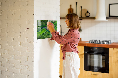 Tableau mural magnétique Rivière dans la forêt