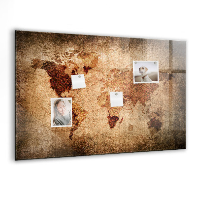 Tableau pour magnet Carte du vieux monde