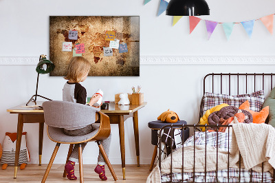 Tableau pour magnet Carte du vieux monde