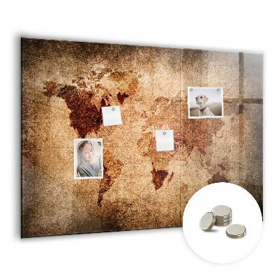 Tableau pour magnet Carte du vieux monde