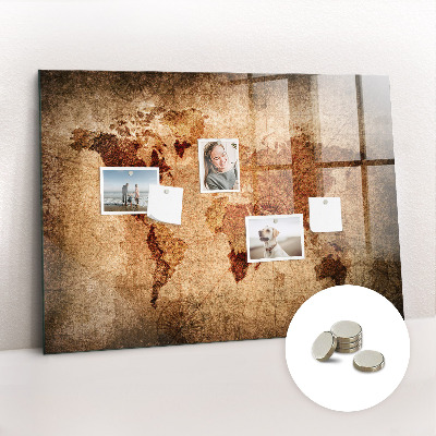 Tableau pour magnet Carte du vieux monde
