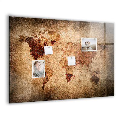 Tableau pour magnet Carte du vieux monde