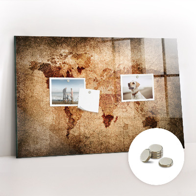 Tableau pour magnet Carte du vieux monde