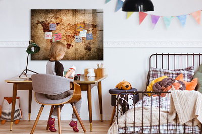 Tableau pour magnet Carte du vieux monde