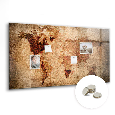 Tableau pour magnet Carte du vieux monde