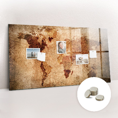 Tableau pour magnet Carte du vieux monde