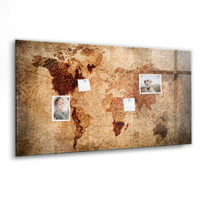 Tableau pour magnet Carte du vieux monde