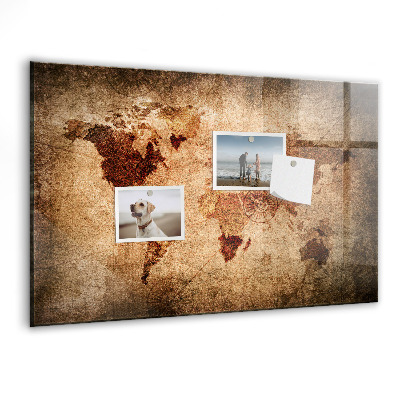 Tableau pour magnet Carte du vieux monde