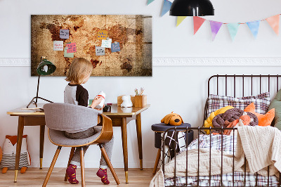 Tableau pour magnet Carte du vieux monde