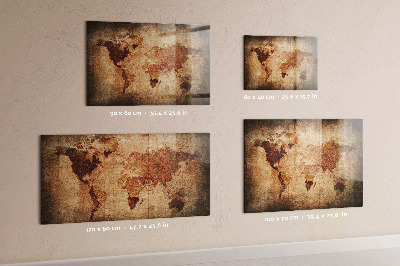 Tableau pour magnet Carte du vieux monde