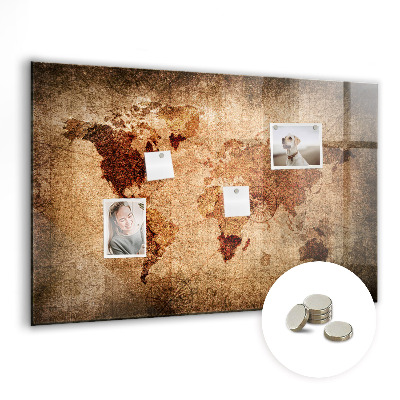 Tableau pour magnet Carte du vieux monde