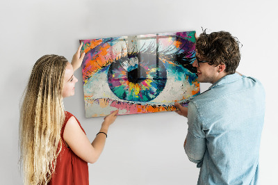 Tableau mural magnétique La pupille de l'œil humain