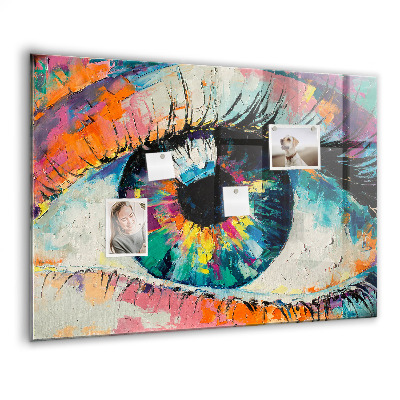 Tableau mural magnétique La pupille de l'œil humain