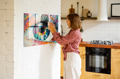 Tableau mural magnétique La pupille de l'œil humain