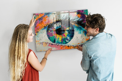 Tableau mural magnétique La pupille de l'œil humain