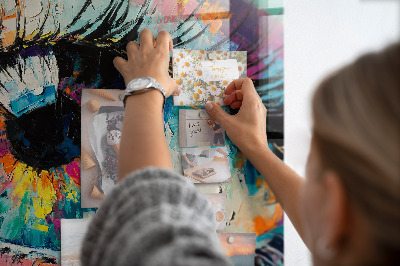 Tableau mural magnétique La pupille de l'œil humain
