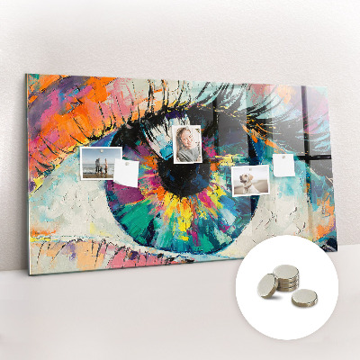 Tableau mural magnétique La pupille de l'œil humain