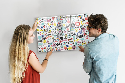 Tableau magnétique enfant Images croquis
