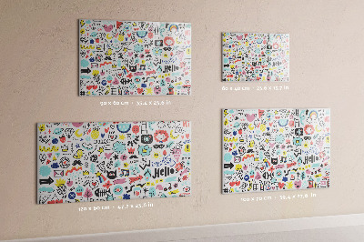 Tableau magnétique enfant Images croquis
