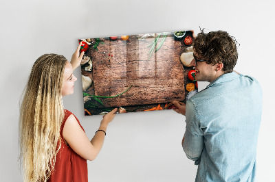 Tableau mural magnétique Planche de cuisson