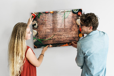 Tableau mural magnétique Planche de cuisson