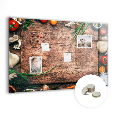 Tableau mural magnétique Planche de cuisson