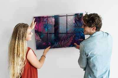 Tableau pour magnet Fleurs exotiques