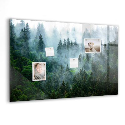 Tableau mural magnétique Forêt brumeuse