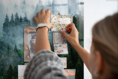 Tableau mural magnétique Forêt brumeuse