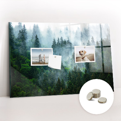 Tableau mural magnétique Forêt brumeuse