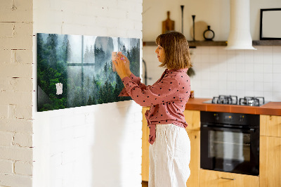 Tableau mural magnétique Forêt brumeuse