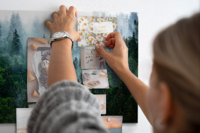 Tableau mural magnétique Forêt brumeuse