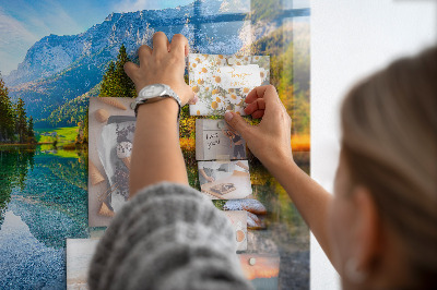 Tableau mural magnétique Paysage de montagnes fluviales