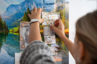 Tableau mural magnétique Paysage de montagnes fluviales