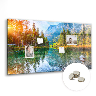 Tableau mural magnétique Paysage de montagnes fluviales