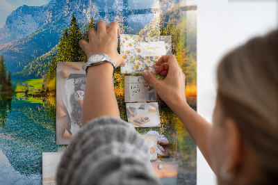 Tableau mural magnétique Paysage de montagnes fluviales