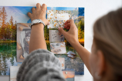 Tableau mural magnétique Paysage de montagnes fluviales