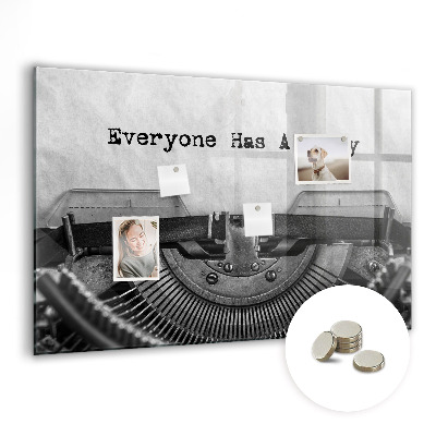 Tableau pour magnet Tout le monde a une histoire
