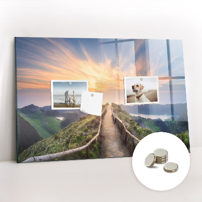Tableau pour magnet Paysage de montagne