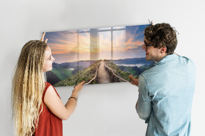 Tableau pour magnet Paysage de montagne