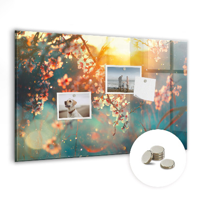 Tableau pour magnet Fleurs de printemps