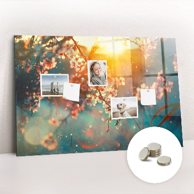 Tableau pour magnet Fleurs de printemps