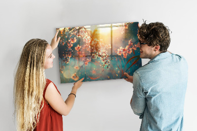 Tableau pour magnet Fleurs de printemps