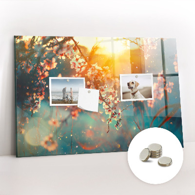 Tableau pour magnet Fleurs de printemps