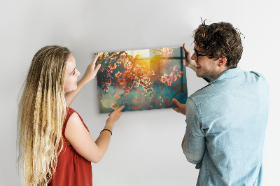 Tableau pour magnet Fleurs de printemps