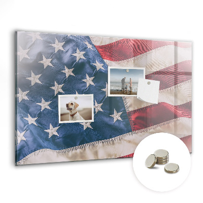 Tableau mural magnétique drapeau américain