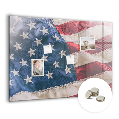 Tableau mural magnétique drapeau américain