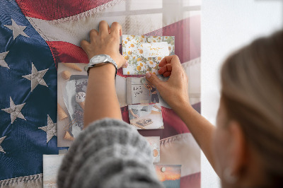Tableau mural magnétique drapeau américain
